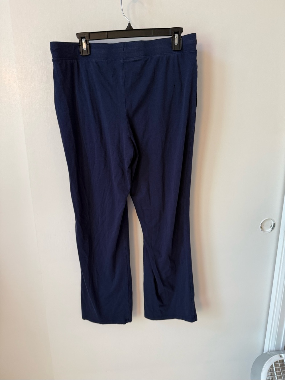 LL Bean Super Soft Shrink-Free Button-Front Long Sleeve Pajama Set Bright Navy - Picture 13 of 16